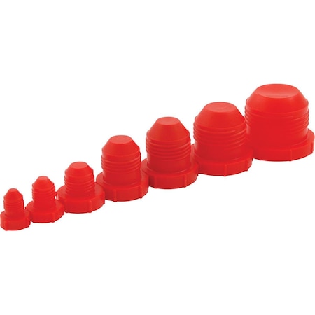 Allstar Performance Plastic -3 to -16 Plug Kit; Red ALL50810
